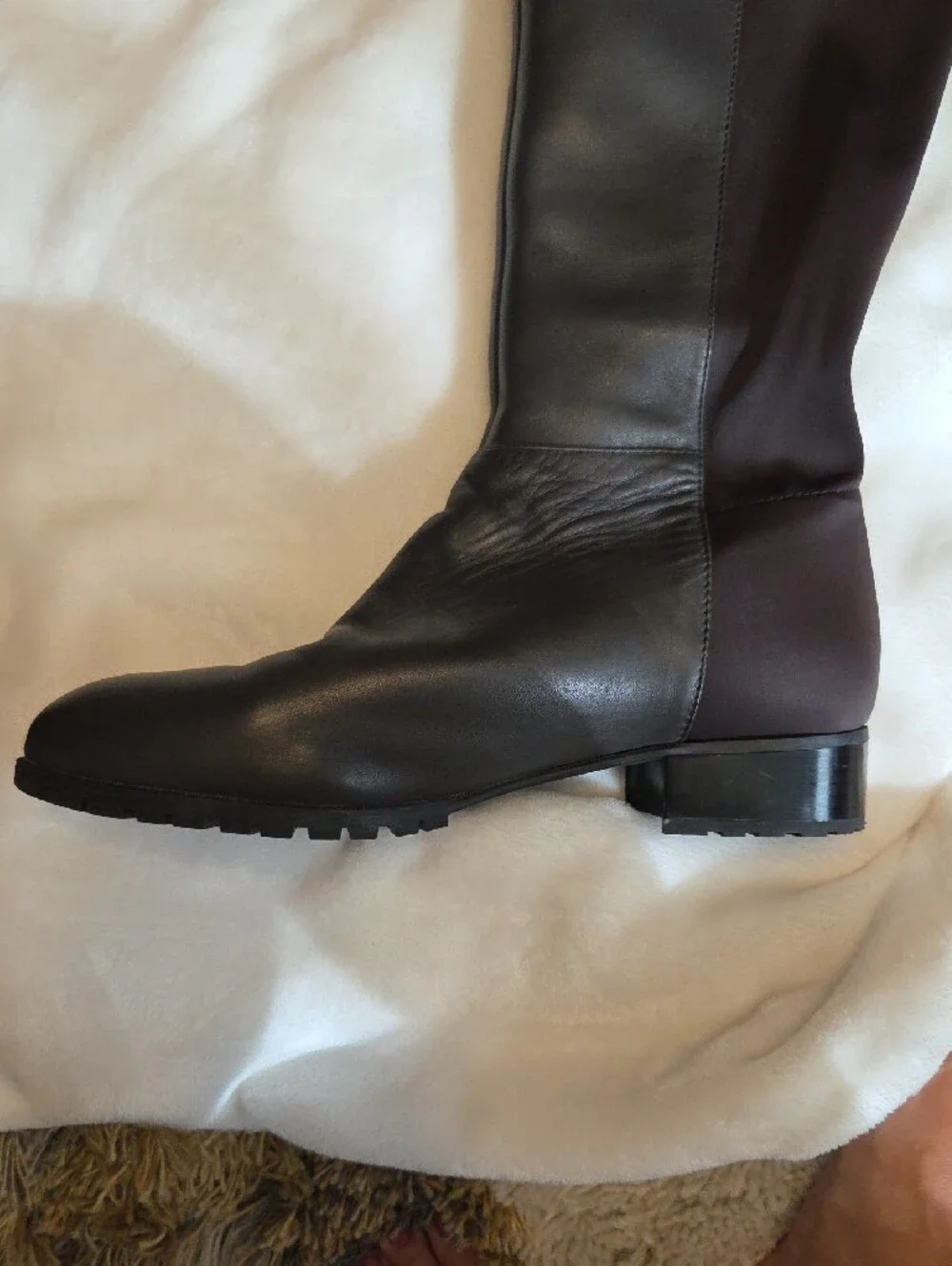 Nine West Black Over-the-Knee Zip Riding Boots